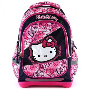 Školní batoh Hello Kitty multi hearts