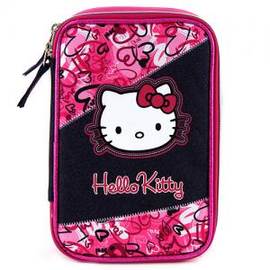 Školní penál s náplní Hello Kitty