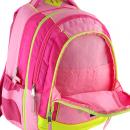 Školní batoh Smash 2v1 růžový, žluté zipy